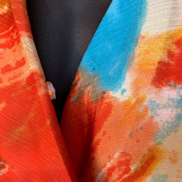 LESLIE STUART WATERCOLOR DRESS SIZE 10 - Picture 3 of 5